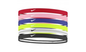 2024 NIKE YTHS SWOOSH SPORT HEADBANDS 6PK UNI.RED/PINK