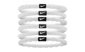 NIKE FLEX HAIR TIE 6 PACK WHITE