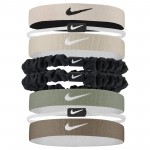 NIKE FLEX CLASSIC MIXED HAIR TIE 8PK PINK/WHITE