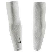 NIKE ZONED KNIT ARM SLEEVES WHITE/BLACK