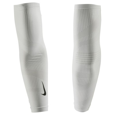 NIKE ZONED KNIT ARM SLEEVES WHITE/BLACK