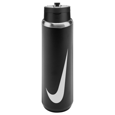 NIKE SS RECHARGE STRAW BOTTLE 24 OZ BLACK NIKE SS RECHARGE STRAW BOTTLE 24 OZ BLACK