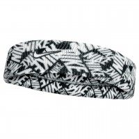 NIKE HEADBAND DRI-FIT SWOOSH CLASSIC PRINTED BLACK/WHITE