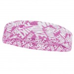 NIKE HEADBAND DRI-FIT SWOOSH CLASSIC PRINTED PINK/WHITE