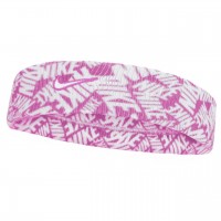 NIKE HEADBAND DRI-FIT SWOOSH CLASSIC PRINTED PINK/WHITE