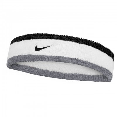 NIKE HEADBAND CLASSIC SWOOSH WHITE/GREY