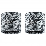 NIKE WRISTBAND DRI-FIT SWOOSH CLASSIC PRINTED BLACK/WHITE