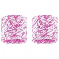NIKE WRISTBAND DRI-FIT SWOOSH CLASSIC PRINTED PINK/WHITE
