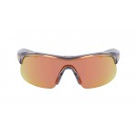 NIKE SUNGLASSES SHOW X1 SHINY WOLF GREY/ORANGE MIRROR