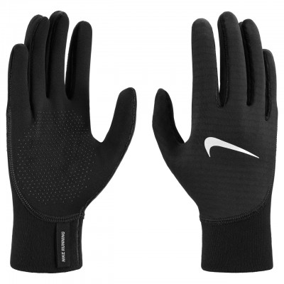 NIKE MENS THERMA-FIT PACER SPHERE MID RUNNING GLOVE BLK-