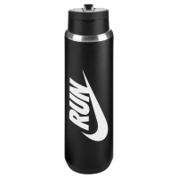 NIKE SS RECHARGE CHUG BOTTLE STRAW 24OZ RUN BLACK