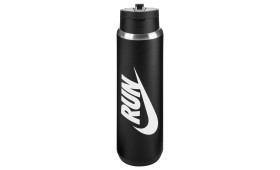 NIKE SS RECHARGE CHUG BOTTLE STRAW 24OZ RUN BLACK
