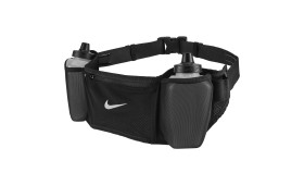 NIKE FLEX STRIDE DBL BOTTLE BELT 24OZ- BLACK