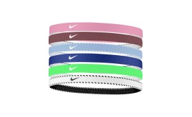 NIKE FLEX CLASSIC HEADBAND 6PK PINK RISE