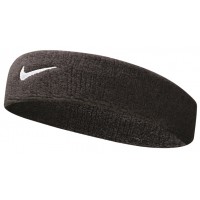 NIKE HEADBAND SWOOSH BLACK/WHITE