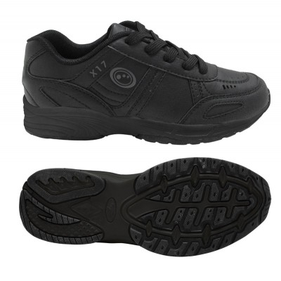 OPTIMUM SCHOOL TRAINER (LACE UP) BLACK