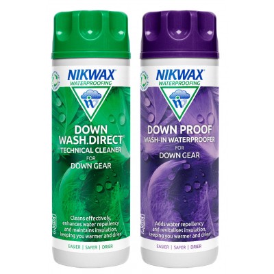 NIKWAX DOWN PROOF DIRECT / DOWN WASH TWIN PACK 300ML