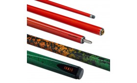 POWERGLIDE SNOOKER CUE CARBON ORANGE IGNIS 2 PIECE 10MM 19oz