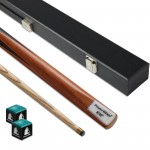 POWERGLIDE SNOOKER CUE AERO 2 PIECE 10MM + CASE & 2 X CHALK