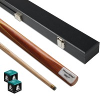 POWERGLIDE SNOOKER CUE TARGET 2 PIECE 10MM + CASE & 2X CHALK