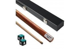 POWERGLIDE SNOOKER CUE TARGET 2 PIECE 10MM + CASE & 2X CHALK