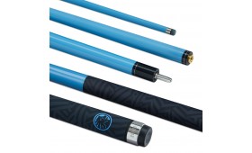POWERGLIDE CARBON POOL CUE QUANTA BLUE 2 PIECE 10MM