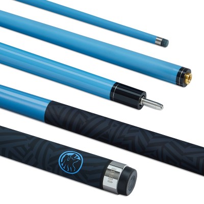 POWERGLIDE CARBON POOL CUE QUANTA BLUE 2 PIECE 10MM
