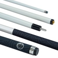 POWERGLIDE CARBON POOL CUE QUANTA WHITE 2 PIECE 10MM