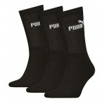 PUMA CREW 3 PAIR PACK SOCKS BLACK