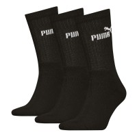 PUMA CREW 3 PAIR PACK SOCKS BLACK