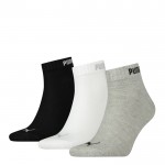 PUMA QUARTER 3PR PACK SOCKS ASSORTED