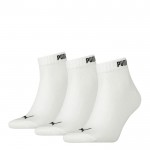 PUMA QUARTER 3PR PACK SOCKS WHITE