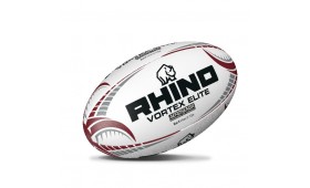 RHINO RUGBY BALL VORTEX ELITE WHITE SIZE 5