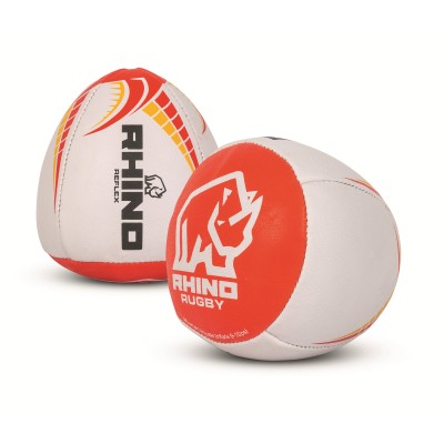 RHINO REFLEX RUGBY TRAINING BALL WHITE