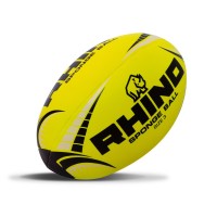 RHINO SPONGE RUGBY BALL YELLOW SIZE 3