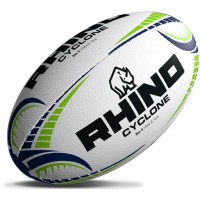 RHINO RUGBY BALL CYCLONE WHITE