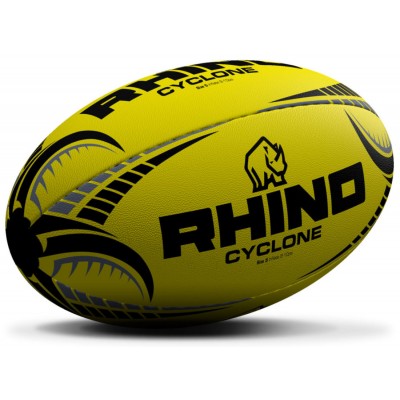 RHINO RUGBY BALL CYCLONE YELLOW