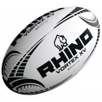 RHINO RUGBY BALL VORTEX WHITE XV