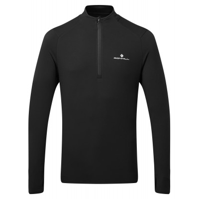 RONHILL MENS CORE THERMAL 1/2 ZIP TEE BLACK