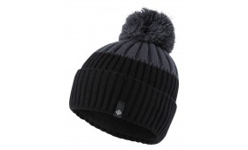 RONHILL BOBBLE HAT BLACK/CHARCOAL