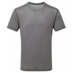 RONHILL MENS TECH GOLDEN HOUR TEE- BLACK MATRIX