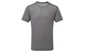 RONHILL MENS TECH GOLDEN HOUR TEE- BLACK MATRIX