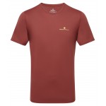 RONHILL MENS CORE SHORT SLEEVE TEE- CHESTNUT