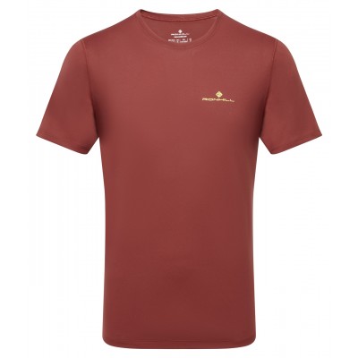 RONHILL MENS CORE SHORT SLEEVE TEE- CHESTNUT