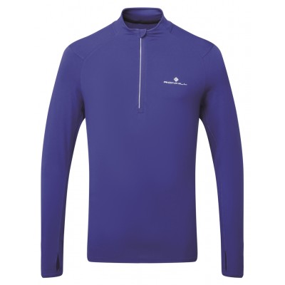 RONHILL MENS CORE THERMAL 1/2 ZIP TEE D.COLBALT