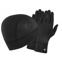 RONHILL BEANIE & GLOVE SET BLACK RONHILL BEANIE & GLOVE SET BLACK