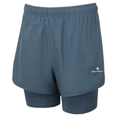 RONHILL WOMENS CORE TWIN SHORT E.HAZE RONHILL WOMENS CORE TWIN SHORT E.HAZE