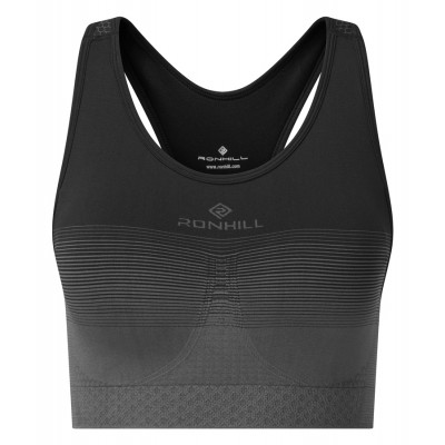 RONHILL WOMENS SEAMLESS BRA BLACK
