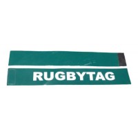 RUGBY TAG BELT GREEN (2 TAGS + 1 VELCRO BELT)
