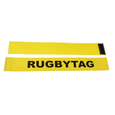 RUGBY TAG BELT YELLOW (2 TAGS + 1 VELCRO BELT)